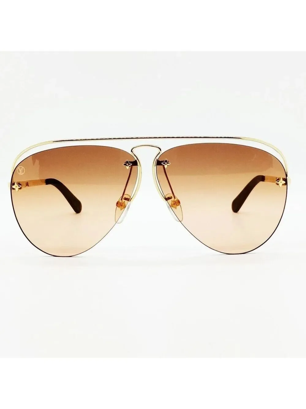 Louis Vuitton Sunglasses Z1120E Men's Gold 3960712 490-050425